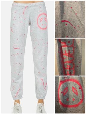Lauren Moshi Brynn Airbrush Peace sweatpants